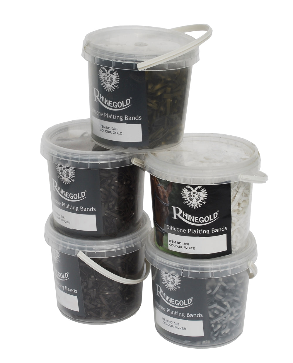 Rhinegold Super Stretchy Plaiting Bands - Silicone