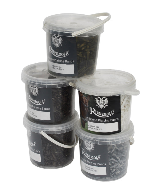 Rhinegold Super Stretchy Plaiting Bands - Silicone